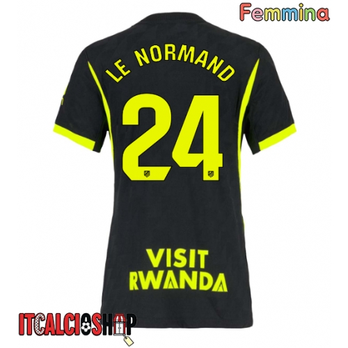 Atletico Madrid Robin Le Normand #24 Seconda Maglia Femmina 2026-27 Manica Corta